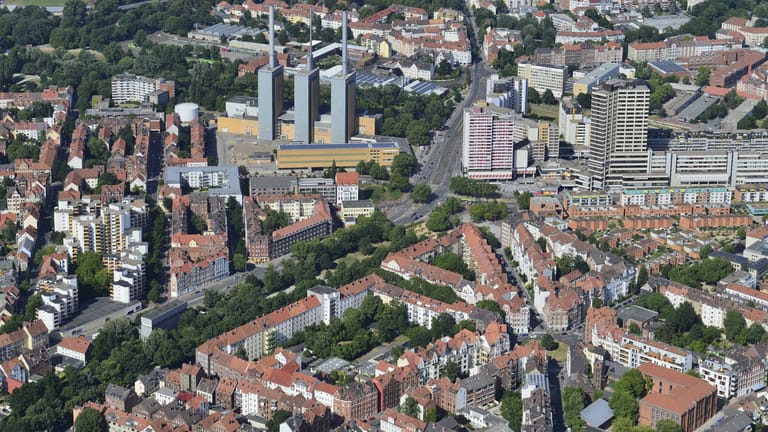 Luftbild vom Stadtteil Limmer (Archivbild): Die Bevölkerung in Hannover ist binnen eines Jahres rasant gewachsen.