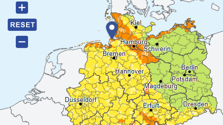 Laut Deutschem Wetterdienst müsse vor allem an den Küstenregionen mit Sturmböen gerechnet werden.