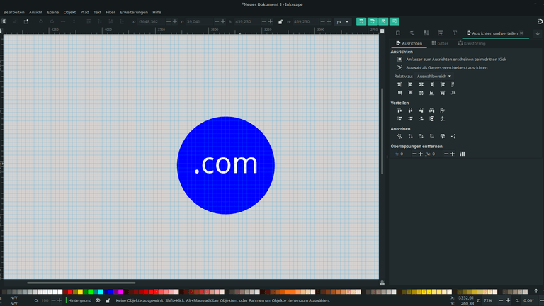 Inkscape eignet sich zum Erstellen von Icons für die Webseite oder Software.
