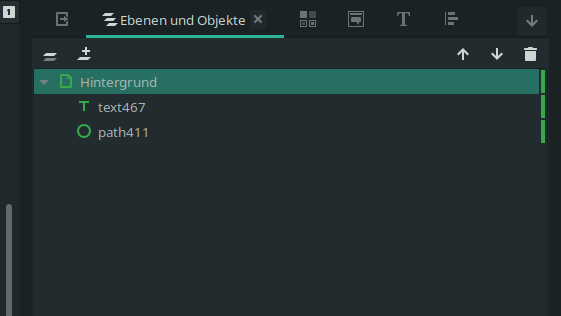 Die Objekte des Beispiel-Icons befinden sich zwar alle auf einer Ebene. Aber komplexere Grafiken beherbergen Objekte, die auf unterschiedlichen Ebenen abgelegt sind.