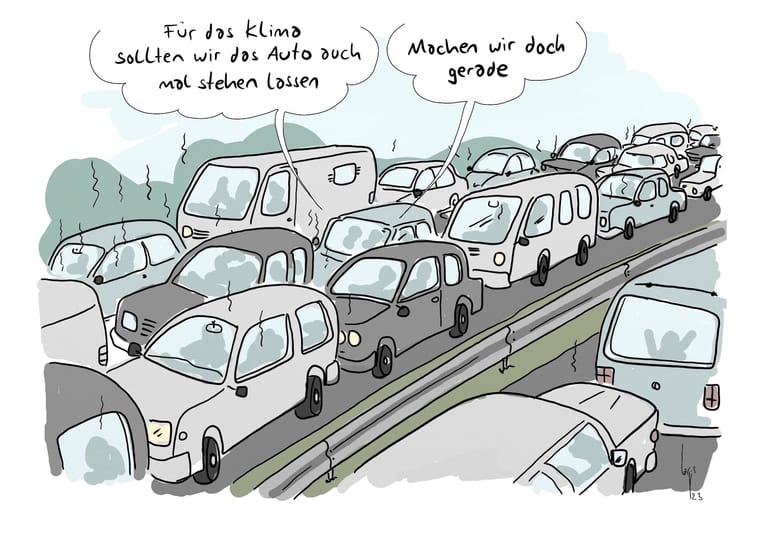 Mit Blick auf die Situation am Berliner Flughafen könnten sich heute auf den umliegenden Autobahnen Szenen wie diese abspielen.