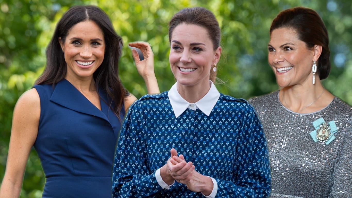 Herzogin Meghan, Prinzessin Kate und Kronprinzessin Victoria: Wer ist eigentlich die Beliebteste?