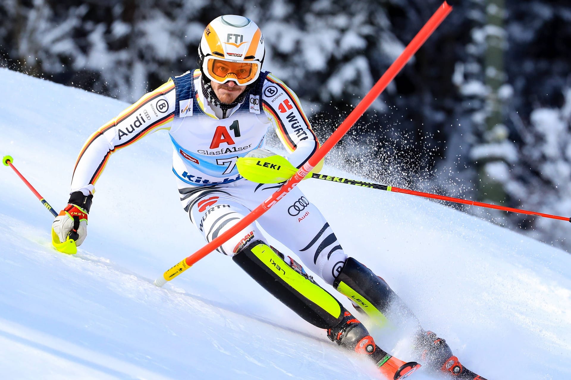 Ein starkes Rennen war nicht genug: Linus Straßer beim Weltcuprennen in Kitzbühel.