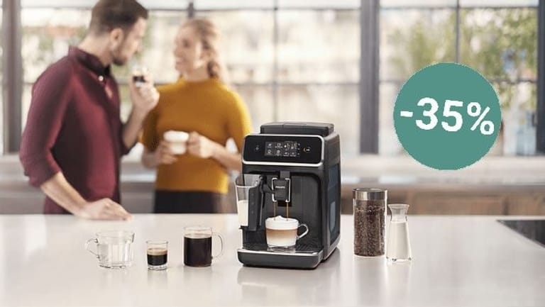 Zu unseren heutigen Top-Deals gehören Kaffeevollautomaten von Philips und De'Longhi.