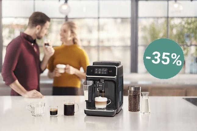 Zu unseren heutigen Top-Deals gehören Kaffeevollautomaten von Philips und De'Longhi.