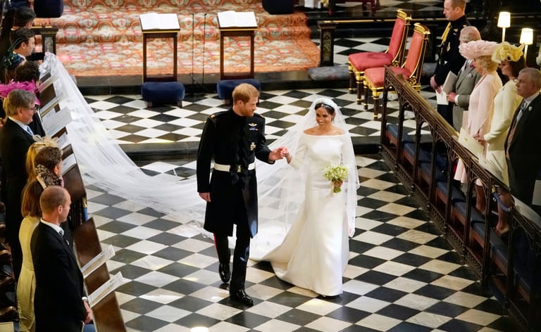 Prinz Harry und Herzogin Meghan bei ihrer Hochzeit