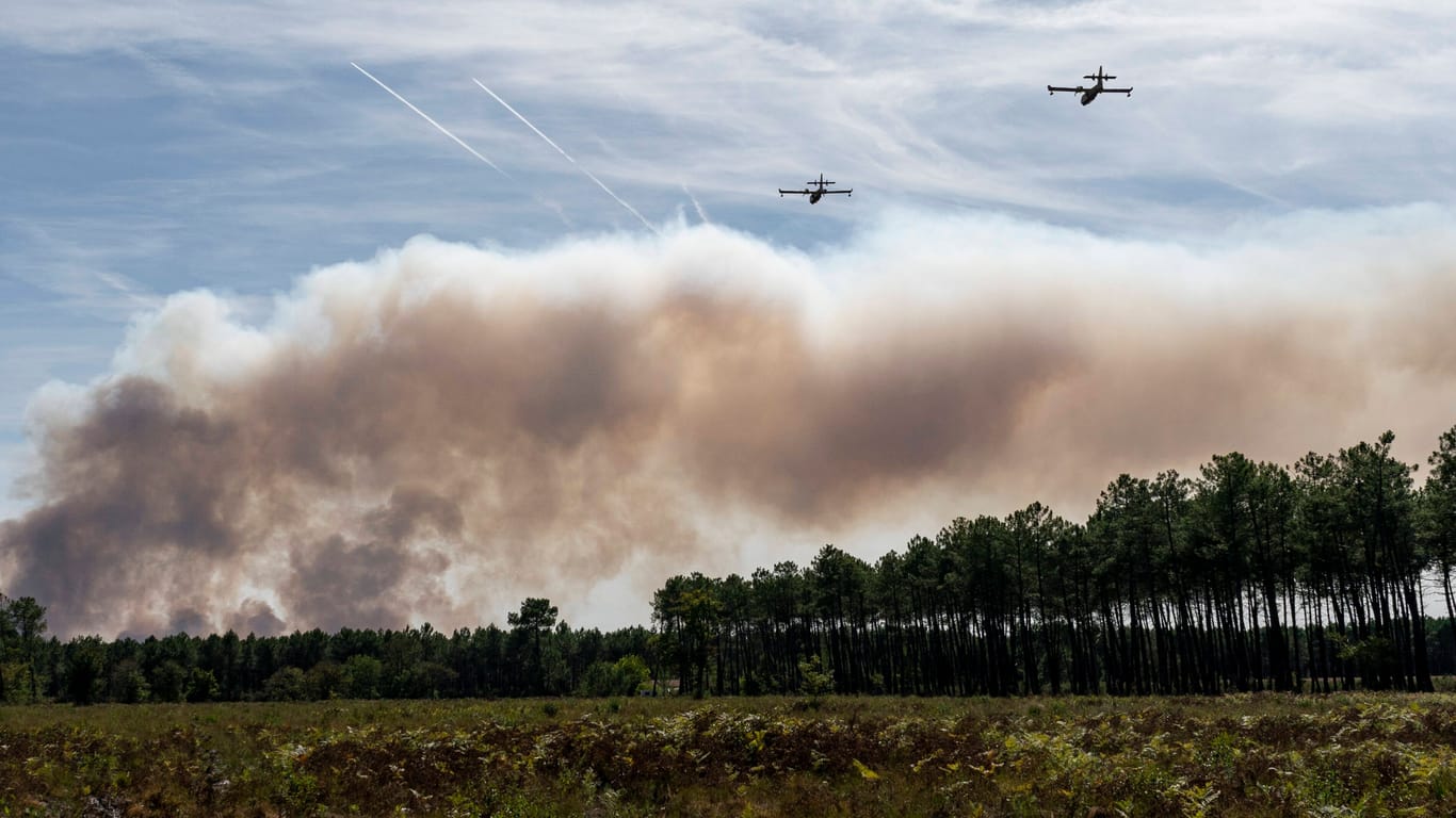 Waldbrand in Frankreich (Archivbild): Die Klimakatastrophe gilt als eine der präsentesten Krisen der kommenden zwei Jahre.