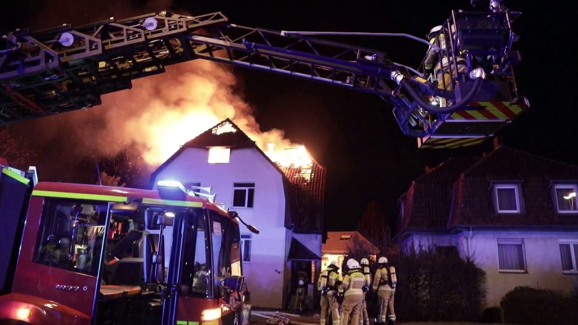 Dachstuhlbrand in Langenhagen