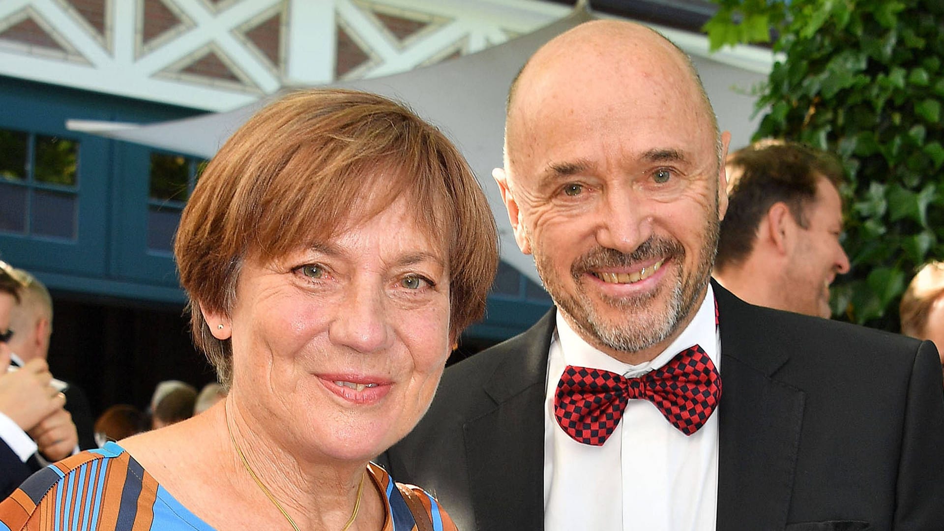 Christian Neureuther und Rosi Mittermaier: Das Ehepaar bei den Bayreuther Festspielen 2019.