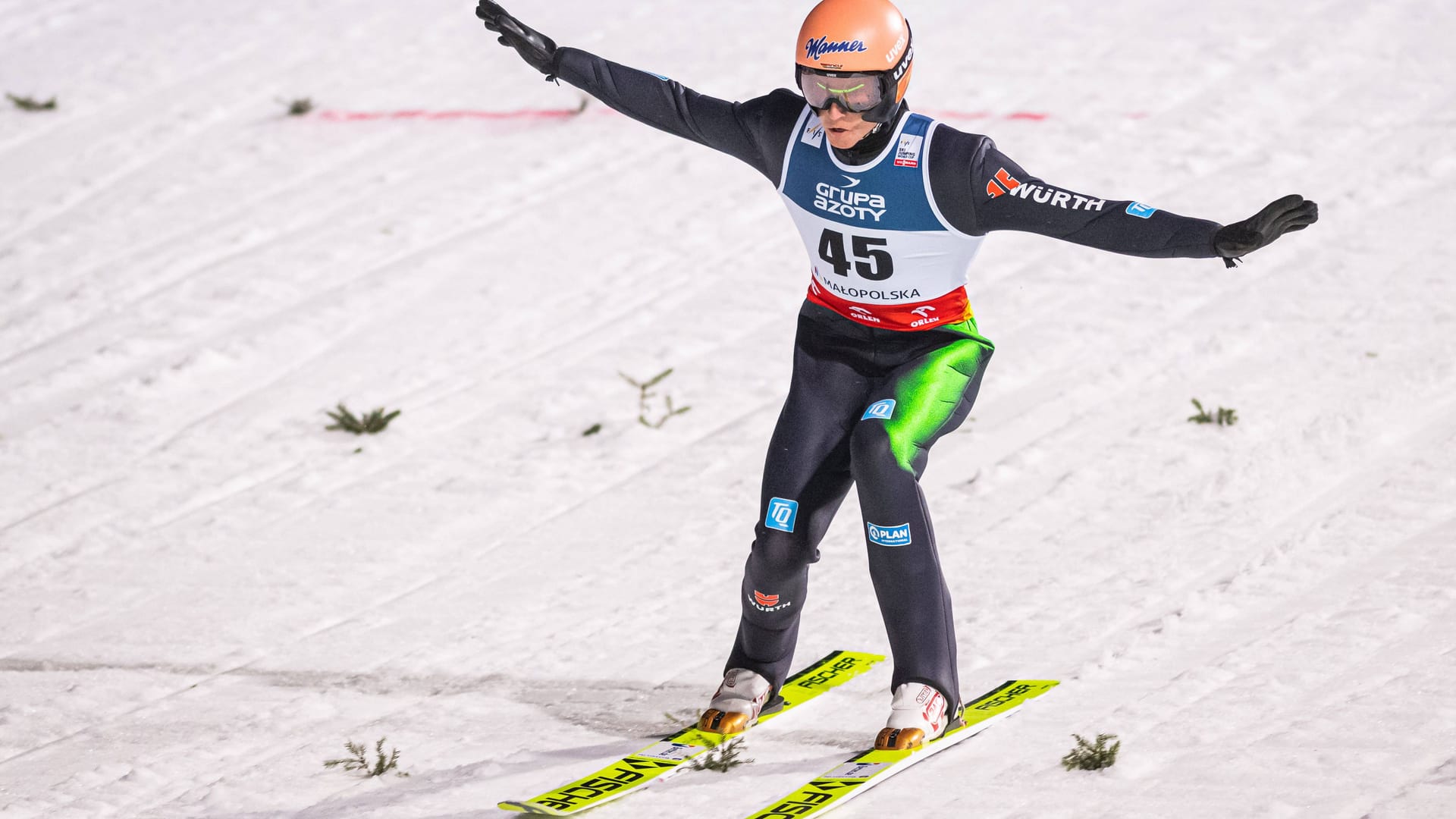 Karl Geiger: Der DSV-Adler erlebte ein gutes Teamspringen in Polen.