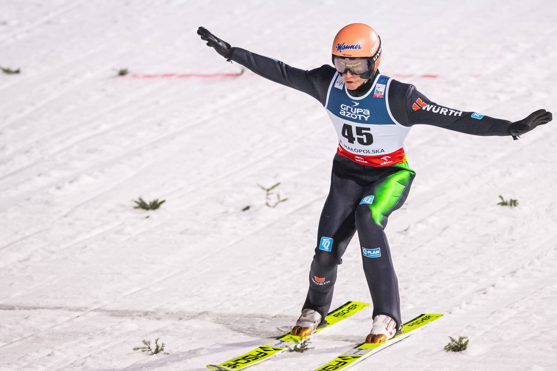 Karl Geiger: Der DSV-Adler erlebte ein gutes Teamspringen in Polen.