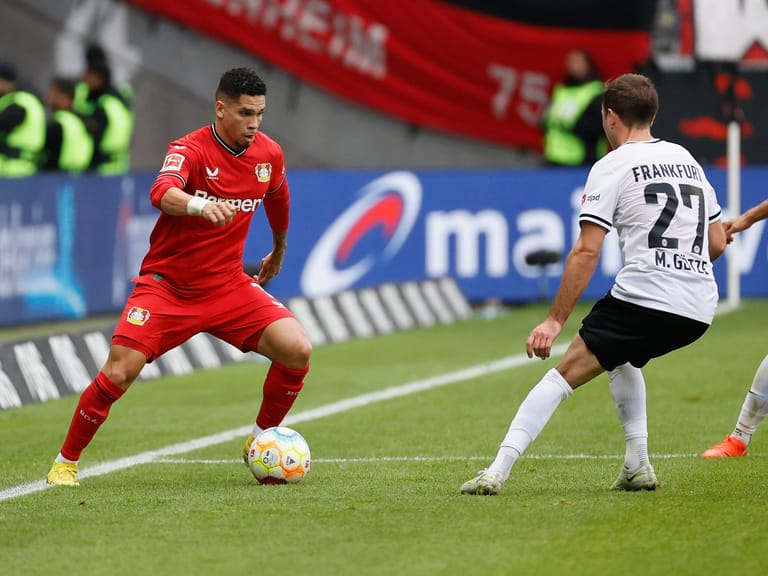 Bayer 04 Leverkusen. Zugänge: Noah Mbamba (FC Brügge). Abgänge: Paulinho (Atletico-MG, Leihe, im Bild).
