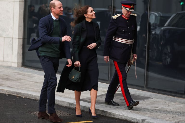 Der Prinz und die Prinzessin von Wales: Farblich harmonisch unterwegs.