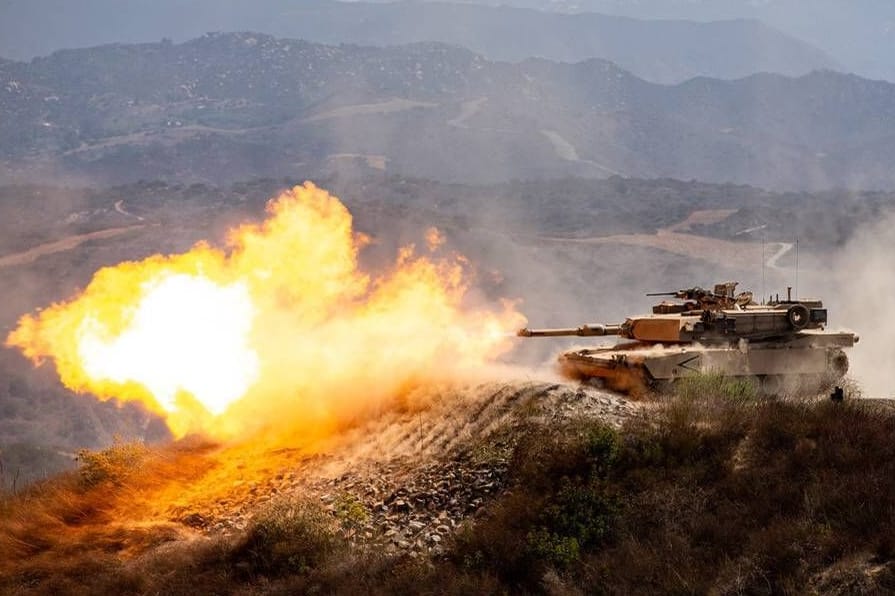 US-Kampfpanzer in Kalifornien.