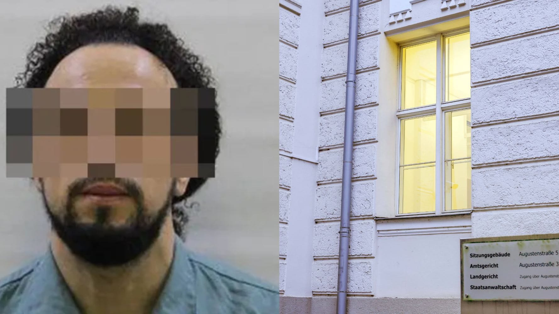 Rachid C. und seine Fluchtroute: Er entkam über ein Fenster im Erdgeschoss.