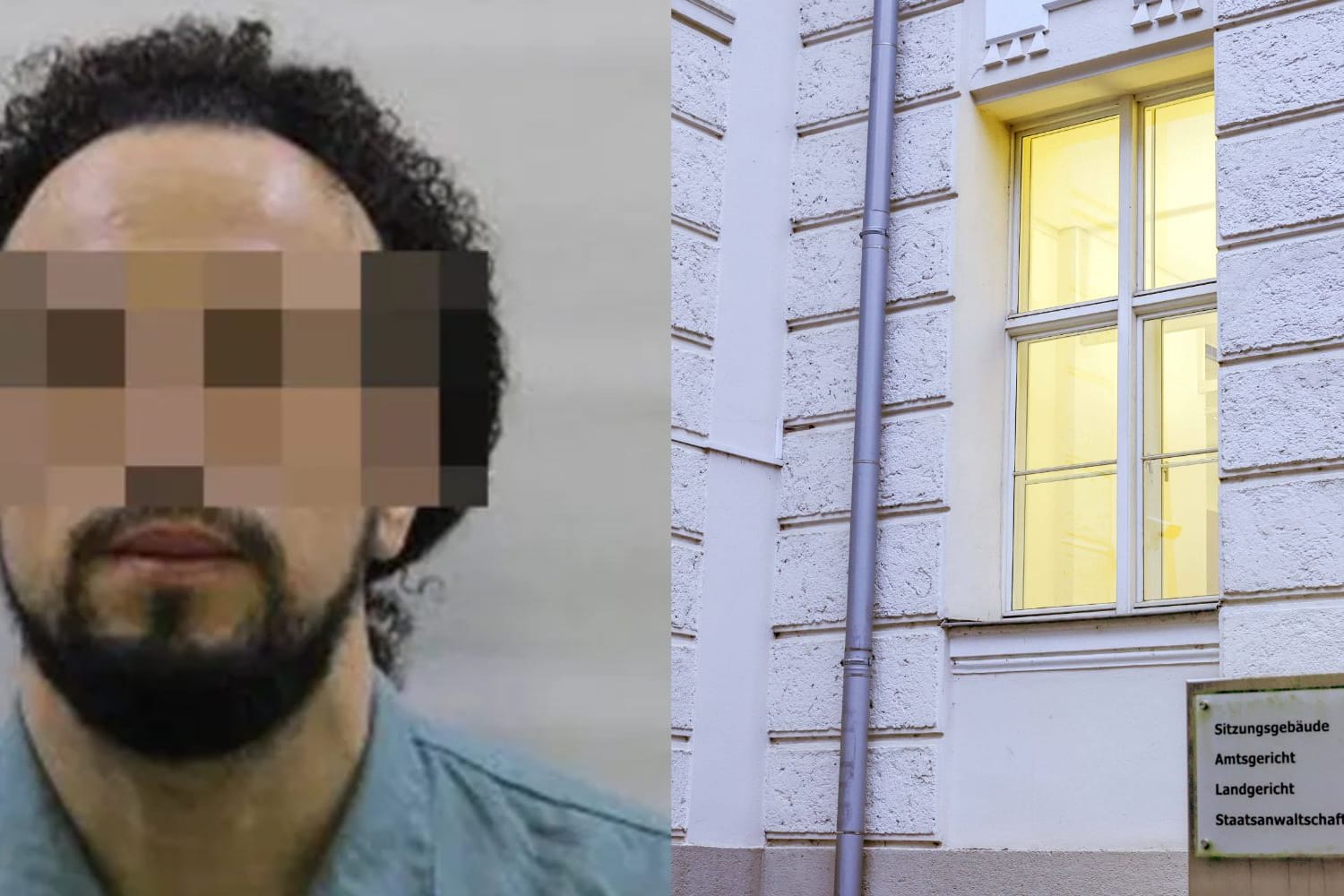 Rachid C. und seine Fluchtroute: Er entkam über ein Fenster im Erdgeschoss.