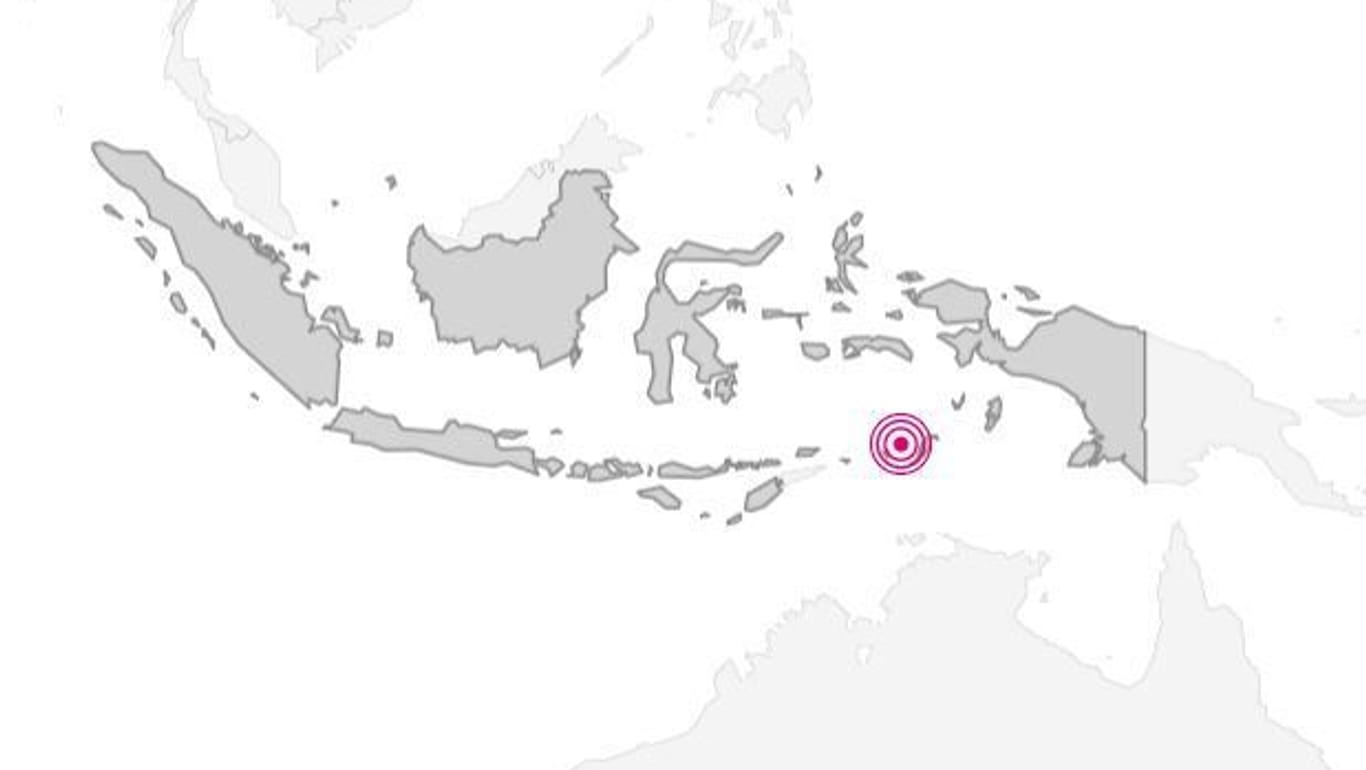 Epizentrum des Bebens: Die indonesischen Behörden warnen vor einem Tsunami.
