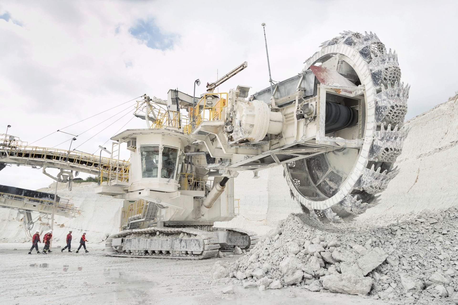 Abbau von Kreide bei Lägerdorf: Aus dem Rohstoff produziert Holcim Zement.