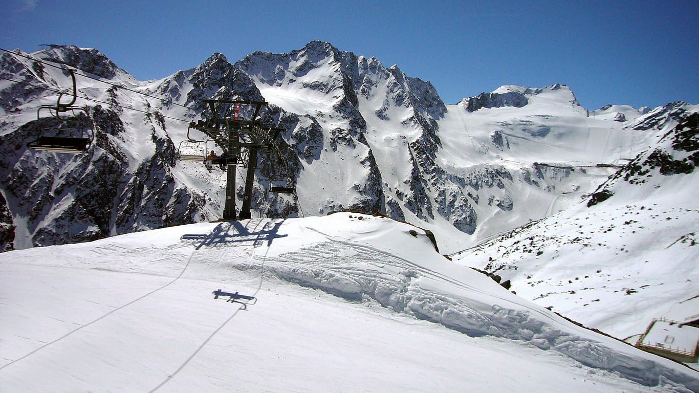 Das Skigebiet Giggijoch bei Sölden im Ötztal: In diesem Tiroler Wintersportgebiet ereigneten sich die Zusammenstöße.