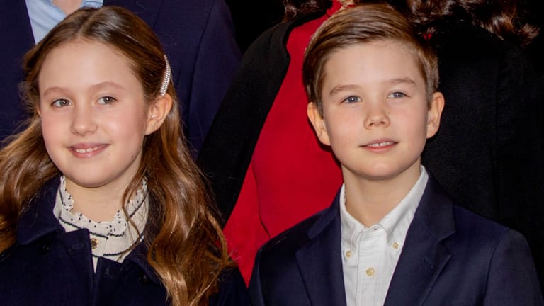 Sie feiern ihren zwölften Geburtstag: Prinz Vincent und seine Zwillingsschwester Prinzessin Josephine.