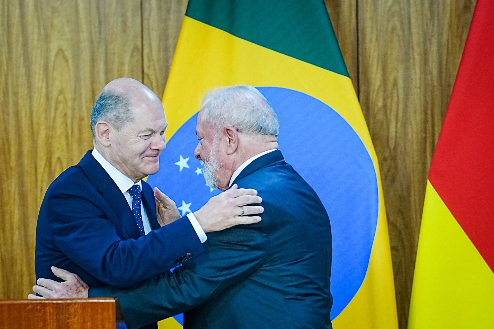 Olaf Scholz und Luiz Inacio Lula da Silva