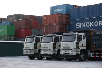Container-Terminal in Russland: Die Aussichten bleiben düster.