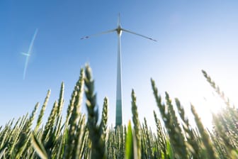 Windkraftanlage an einem Weizenfeld: Mit dem "grünen" Label sollen Finanzinstituten besser einschätzen können, was klimafreundlich ist und was nicht.