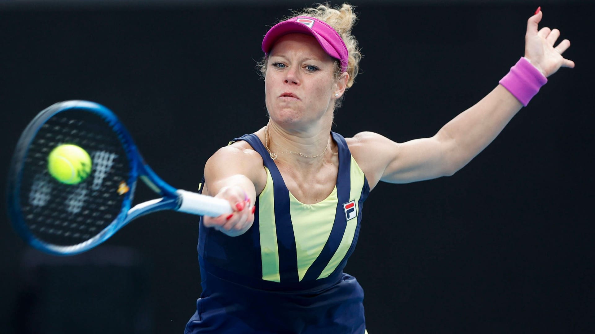 Nach großem Kampf gescheitert: Laura Siegemund im Match gegen Caroline Garcia.