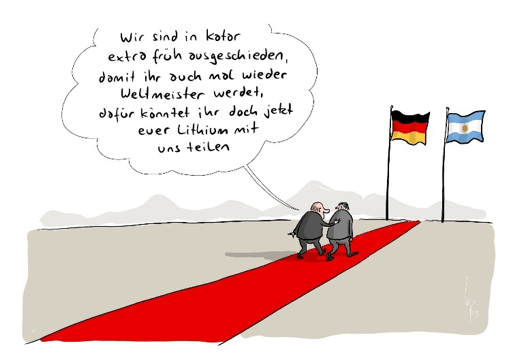 Scholz auf der Suche nach Lithium ...