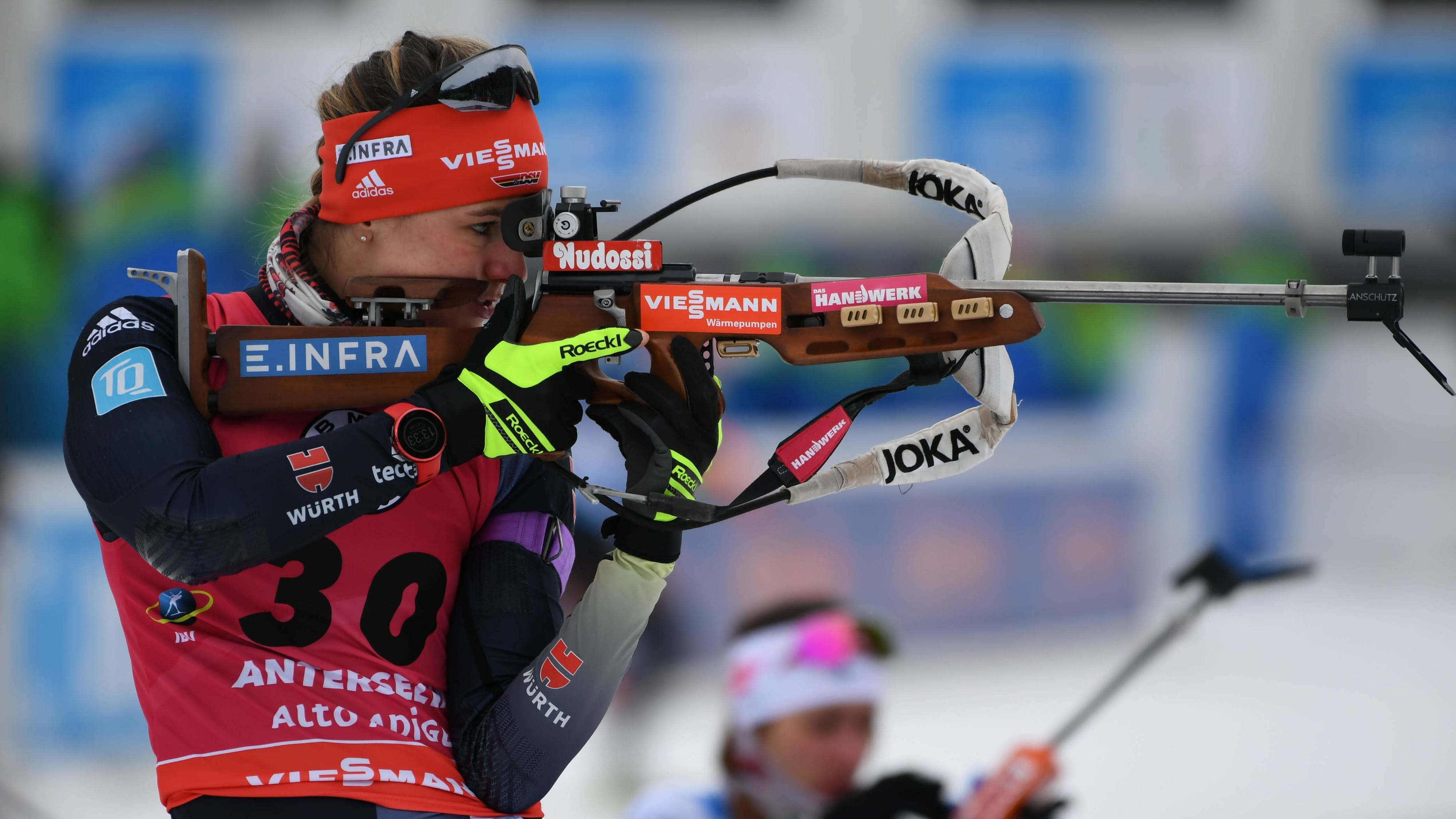 Biathlon-Verfolgungsrennen | Dank furioser Aufholjagd: Herrmann-Wick gewinnt in Antholz