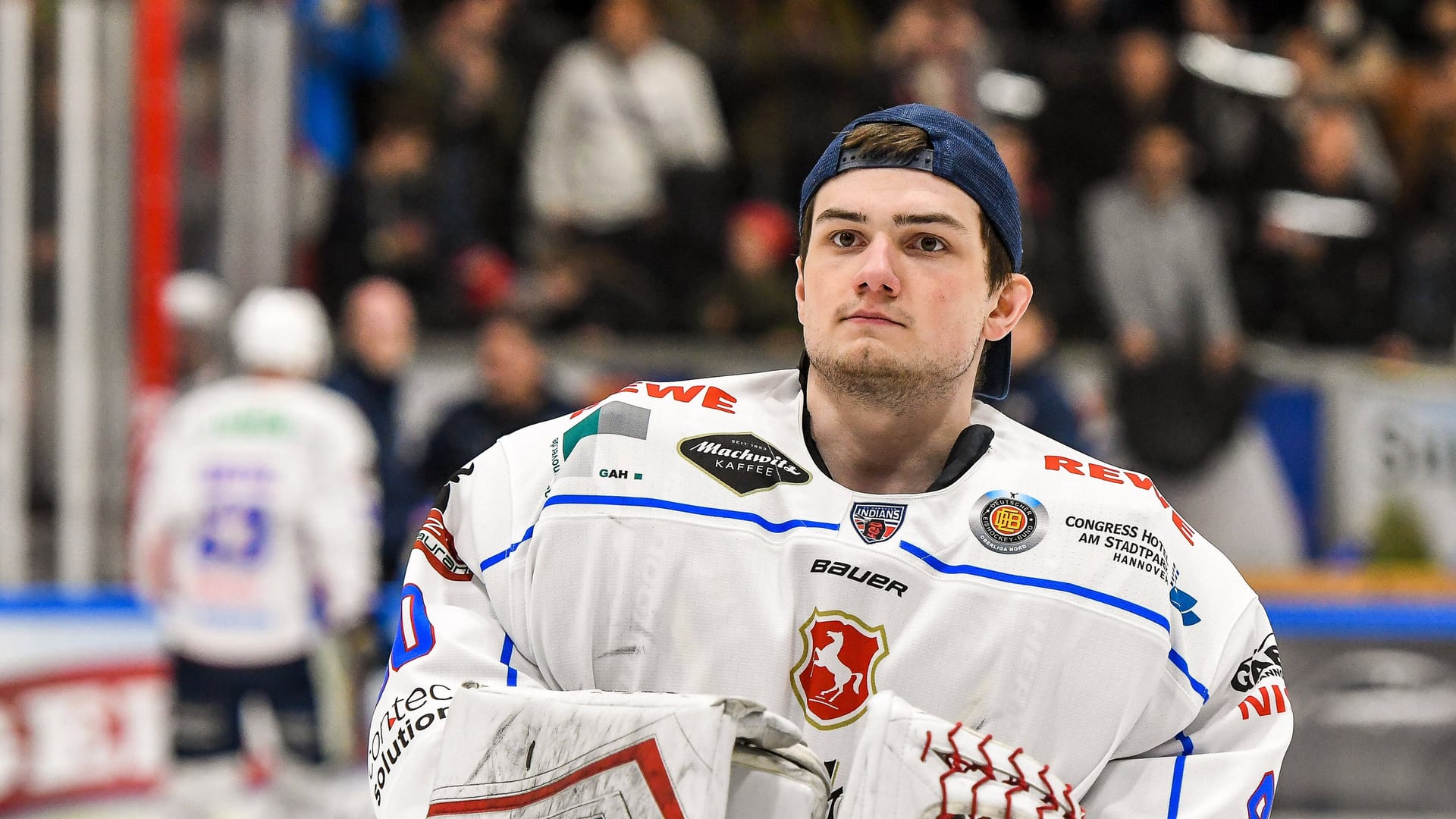 Indians-Keeper Jan Dalgic auf dem Eis (Archivbild): An seinem 25. Geburtstag bekam der Sportler seine schlimme Diagnose.