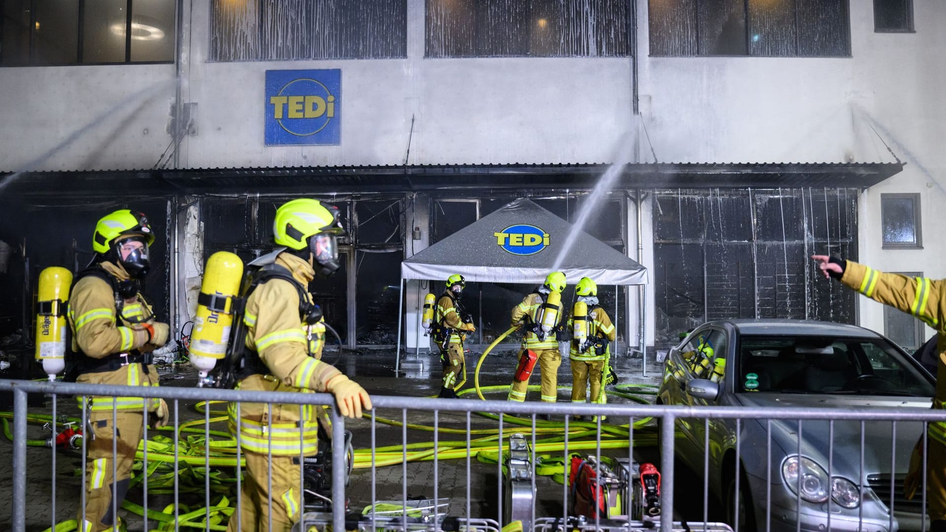 Brand Tedi-Markt in Hannover