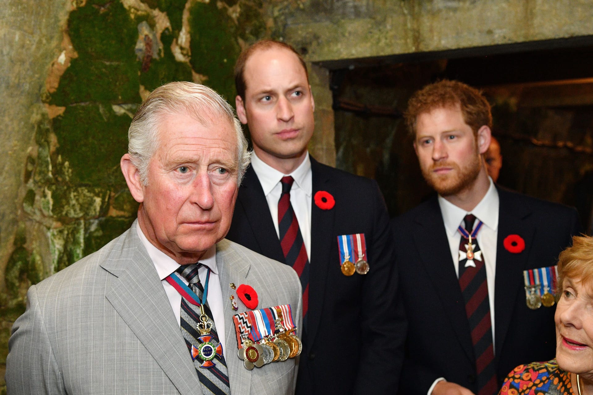 König Charles III., Prinz William und Prinz Harry