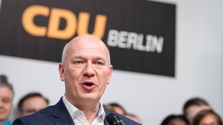 Kai Wegner, Spitzenkandidat der CDU in Berlin: Die Christdemokraten liegen laut einer Umfrage aktuell vorne.