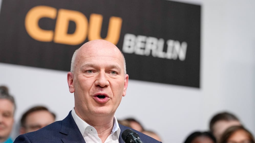Kai Wegner, Spitzenkandidat der CDU in Berlin: Die Christdemokraten liegen laut einer Umfrage aktuell vorne.