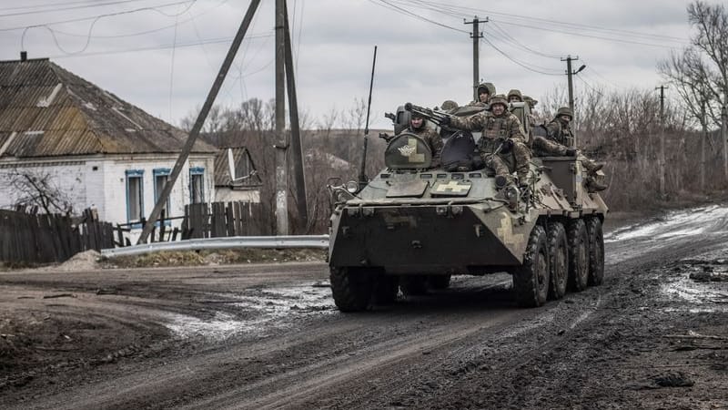 Ukrainischer Vormarsch im Oblask Donezk.