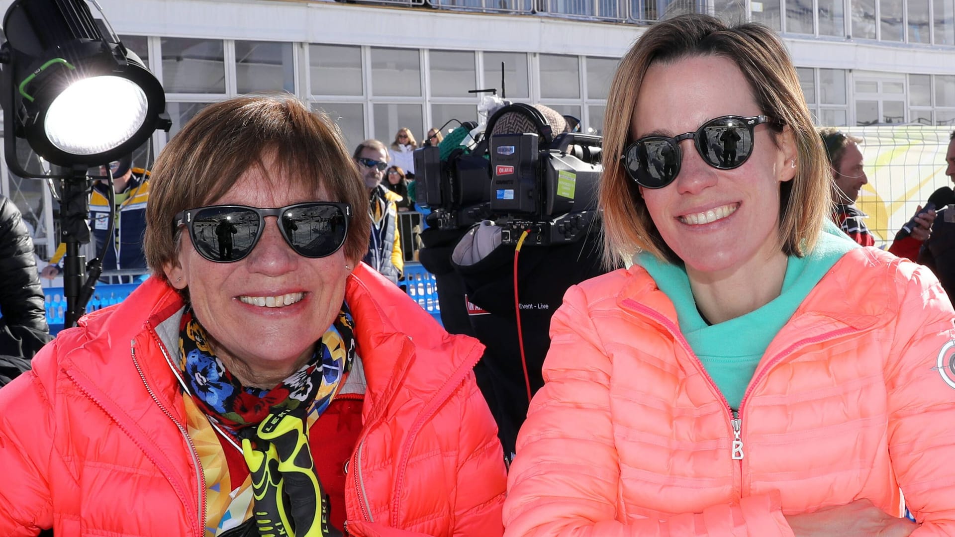 Rosi Mittermeier (l.) mit Tochter Ameli Neureuther: Die Ski-Ikone hatte zwei Kinder.