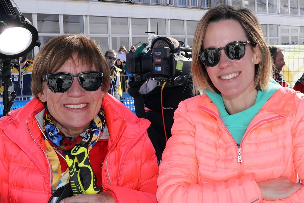 Rosi Mittermeier (l.) mit Tochter Ameli Neureuther: Die Ski-Ikone hatte zwei Kinder.