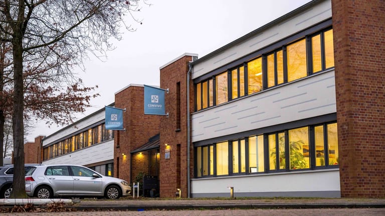 Außenansicht der Convivo-Firmenzentrale in Bremen.