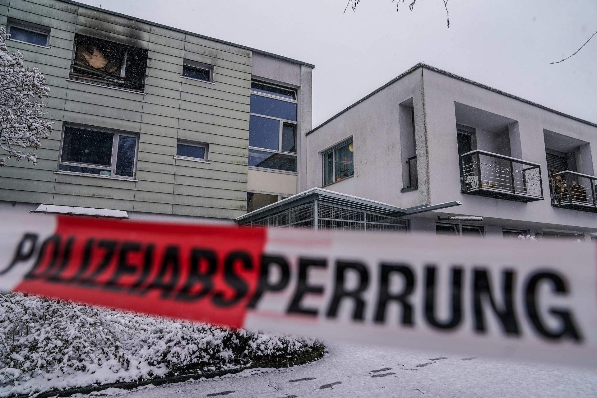 Das Reutlinger Pflegeheim am Tag nach dem Brand: Die Ermittler gehen davon aus, dass das Feuer absichtlich gelegt wurde.
