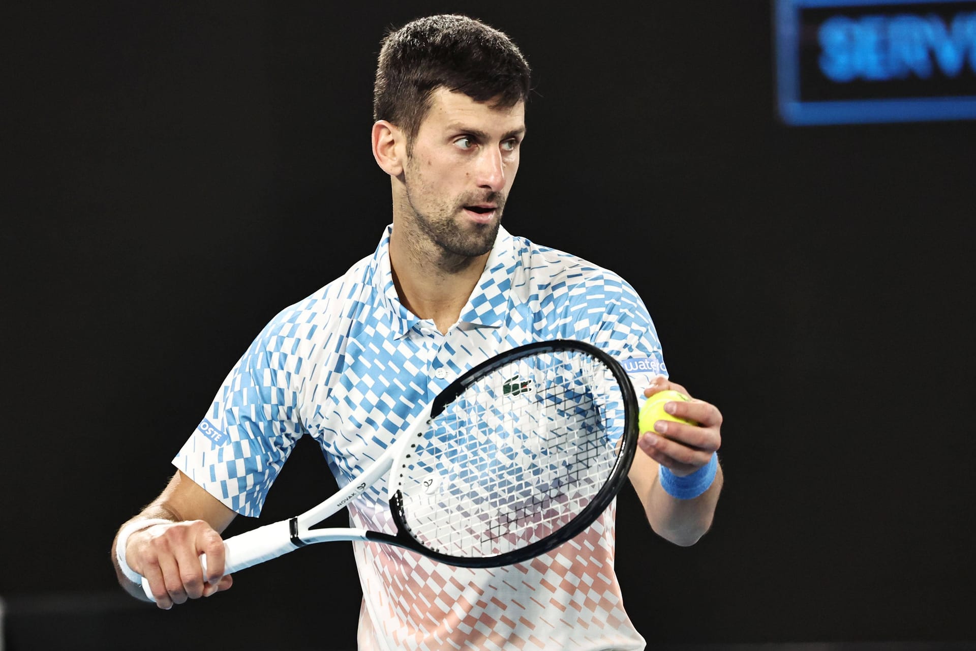 Novak Djokovic: Er spielte am Mittwoch bei den Australian Open.