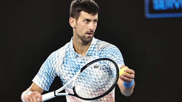 Novak Djokovic: Er spielte am Mittwoch bei den Australian Open.
