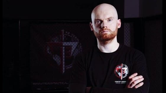 Marcel Jardinier, Cheftrainer bei Krav Maga in Berlin. Er hat im Irak als Personenschütze gearbeitet,