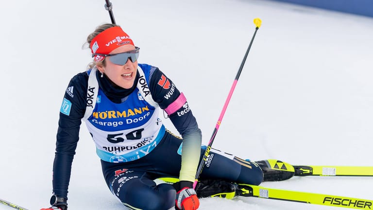 Sophia Schneider: Sie lief als Dritte für die deutschen Biathlon-Damen.