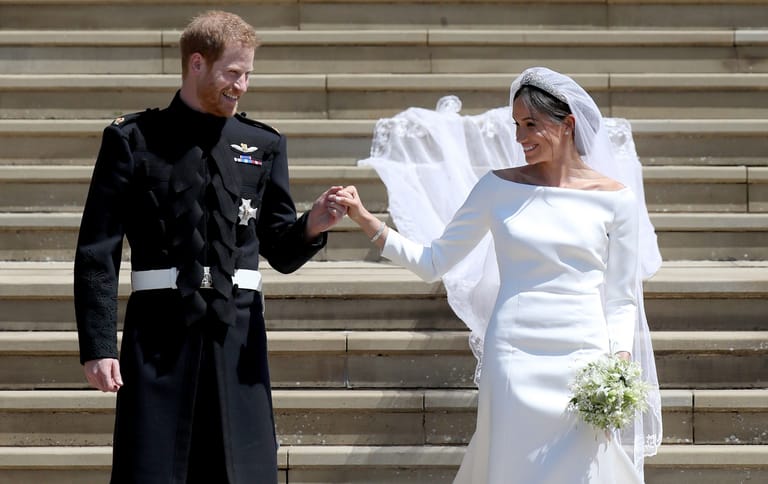 Prinz Harry und Herzogin Meghan an ihrem Hochzeitstag 2018