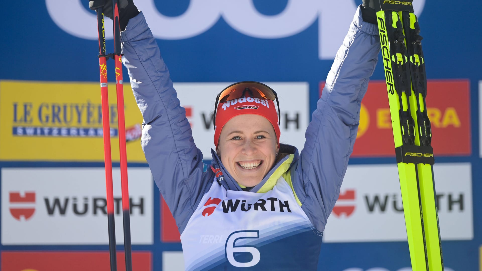 Katharina Hennig: Sie holte den Weltcupsieg über 15 Kilometer in Val di Fiemme.