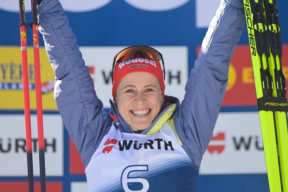 Katharina Hennig: Sie holte den Weltcupsieg über 15 Kilometer in Val di Fiemme.