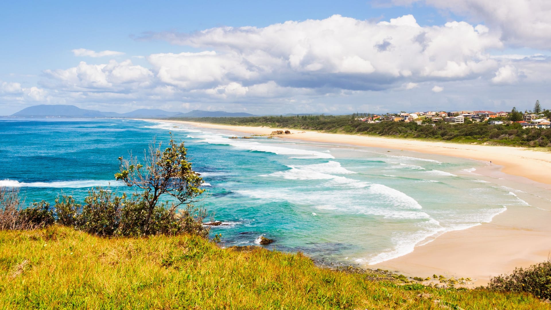 Ein Küstenstreifen in New South Wales, Australien: Innerhalb weniger Tage sind in dem Bundesstaat zwei Väter im Meer ums Leben gekommen, als sie versuchten Ihre Kinder zu retten.