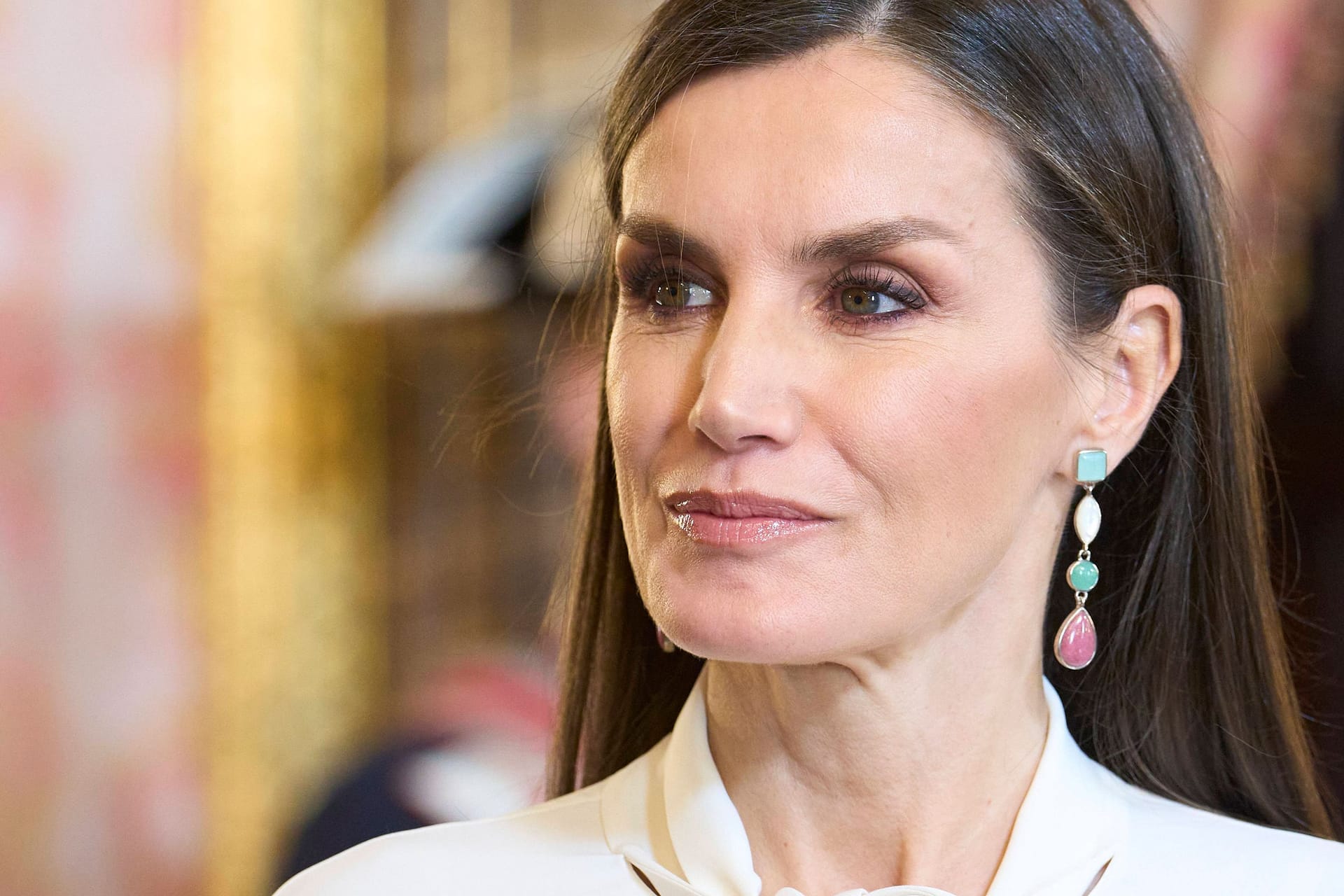 Letizia von Spanien: Die Königin nahm an einem Botschafterempfang teil.