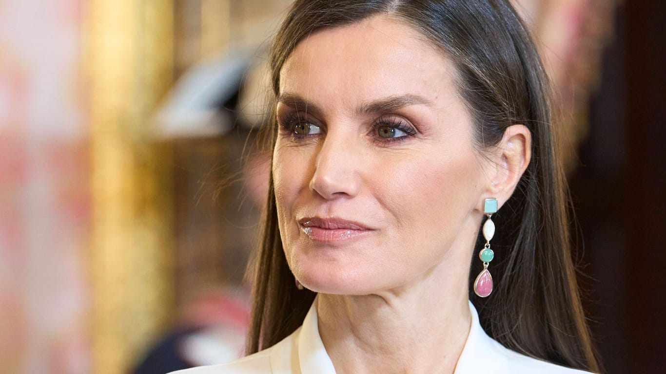 Letizia von Spanien: Die Königin nahm an einem Botschafterempfang teil.